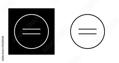 Equal To Vector Icon