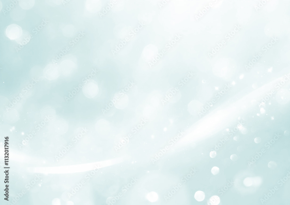 Obraz premium 水色の光の背景素材