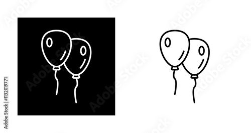 Balloons Vector Icon