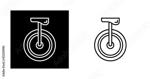 Unicycle Vector Icon