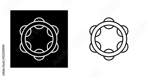 Tambourine Vector Icon