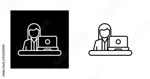 Telecommuting Vector Icon