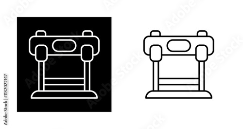 Hurdles Race Vector Icon