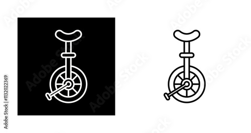 Unicycle Vector Icon