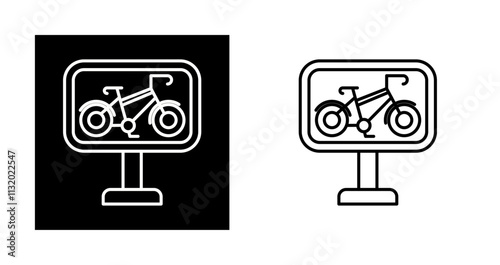 Bike Lane Vector Icon