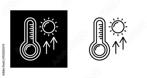 High Temperatures Vector Icon