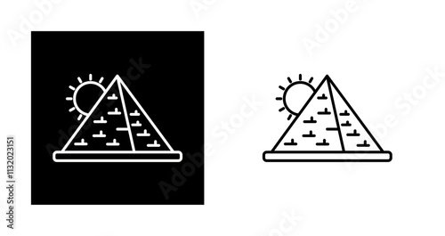 Pyramid Vector Icon