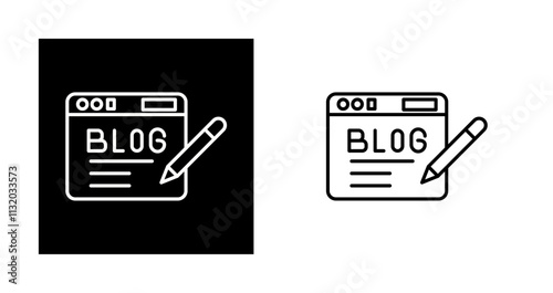 Blog Vector Icon