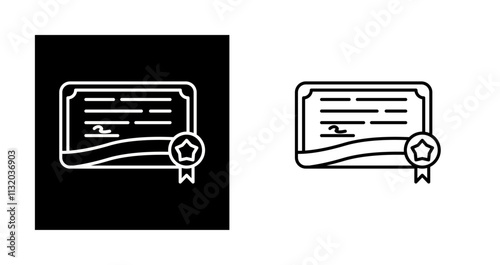 Certificate Vector Icon