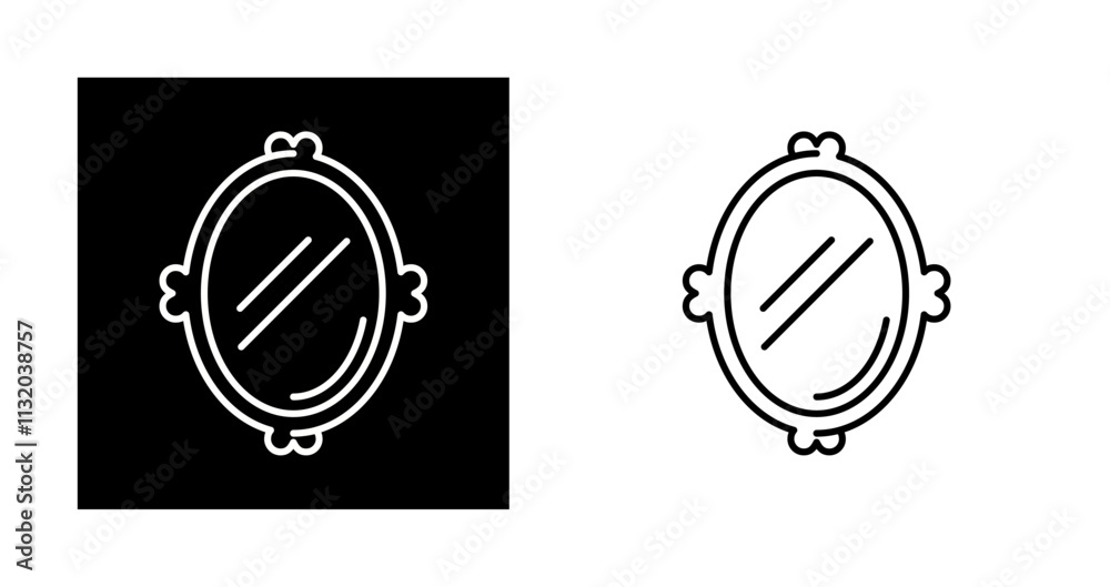 Obraz premium Mirror Vector Icon