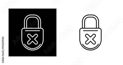 Unprotected Vector Icon