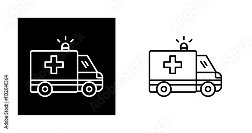 Ambulance Vector Icon