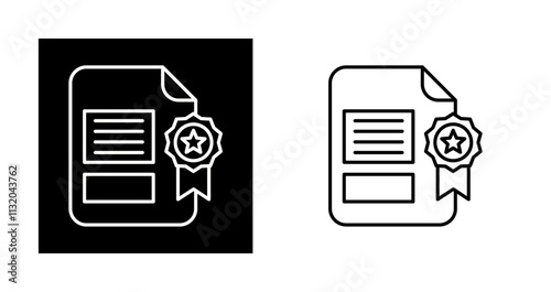 Certificate Vector Icon