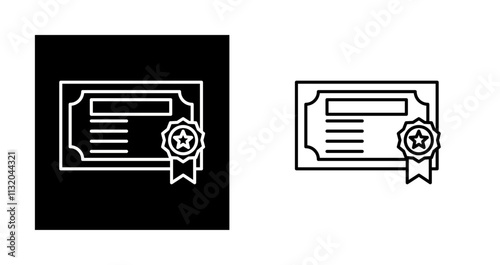 Certificate Vector Icon