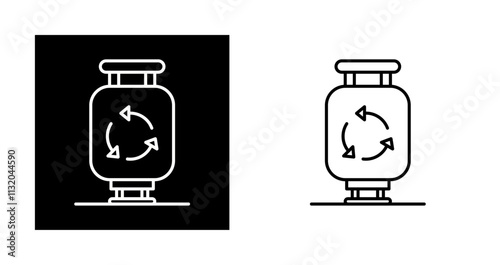 Gas Cylinder Vector Icon