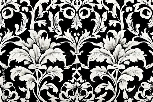 damask reversible woven patterns often featuring floral or geome photo