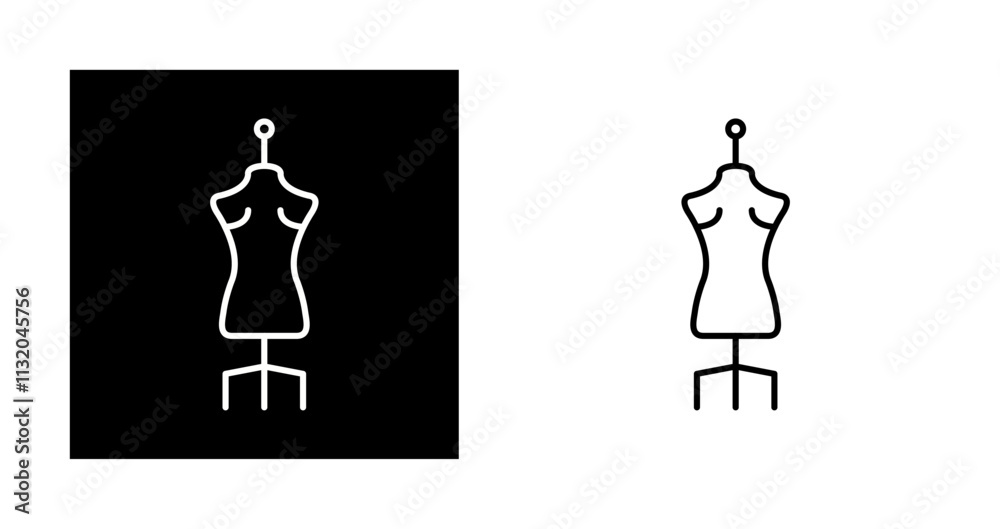 Fototapeta premium Mannequin Vector Icon