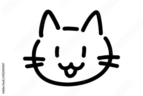 手書きの猫のイラスト