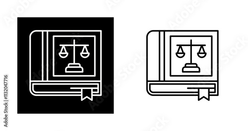 Law Book Vector Icon