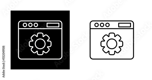 Web Settings Vector Icon