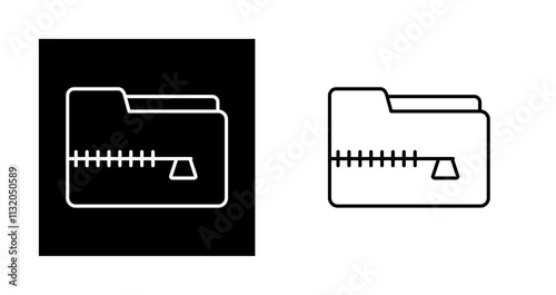 Zip File Vector Icon
