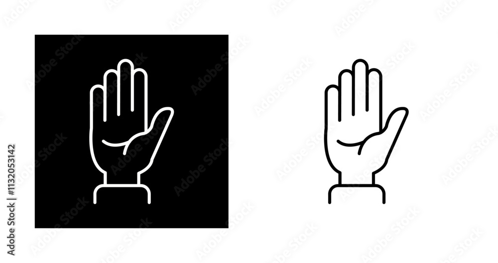 Obraz premium Hand Vector Icon