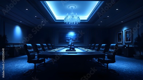 Dramatic Boardroom Drama High Stakes Corporate Thriller in Chiaroscuro Lighting