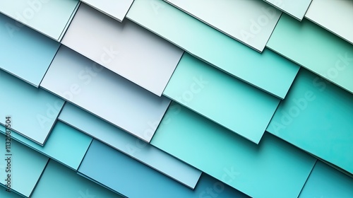 Textured Layers of Blue and Green Geometric Design Background