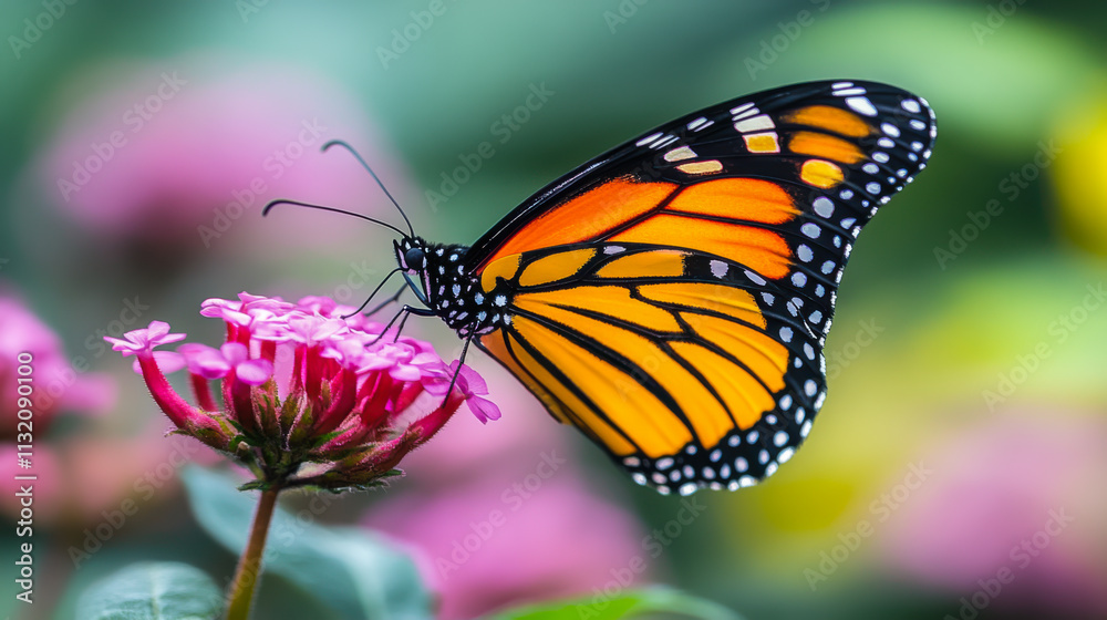 Naklejka premium Beautiful in nature on flower.