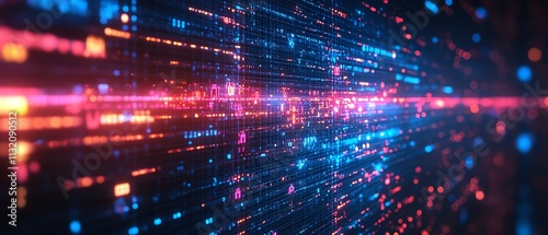 Wallpaper Mural Illustration of cybersecurity with glowing locks and dynamic data flow, symbolizing digital safety, security, and technological protection Torontodigital.ca