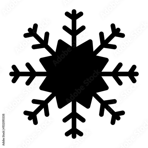 Snowflakes solid icon