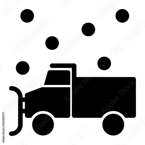 Snowplow solid icon