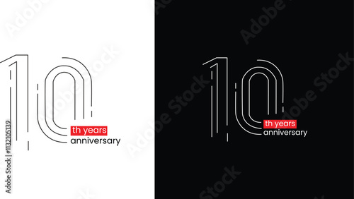 10 th years logo
