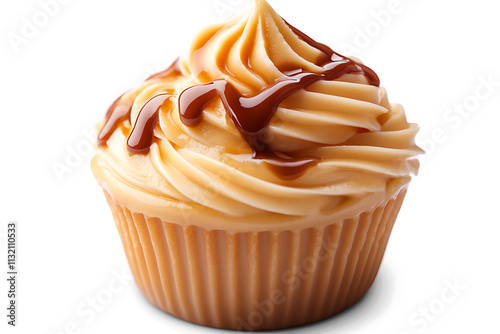 Delectable Caramel Swirl Cupcake: A Sweet Treat Photography photo