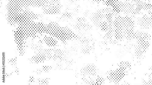 Grunge halftone black dost texture background. halftone pattern dot background texture overlay grunge distress linear vector.	