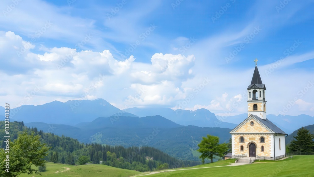 Idyllic Mountain Chapel: A Perfect Haven for Serenity and Inspiration