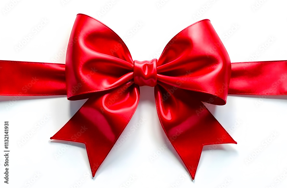 red bow isolated on white background red bow isolated on white background