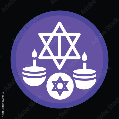 Design a set of vector coins (gelt) with intricate Hanukkah