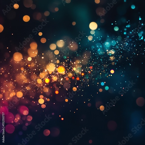 Tiny neon sparkling flecks texture overlay for Photoshop
