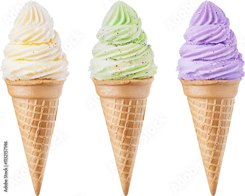 colorful ice cream cone 