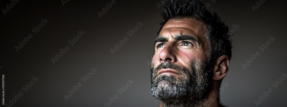 Obraz premium portrait of a young man with a beard