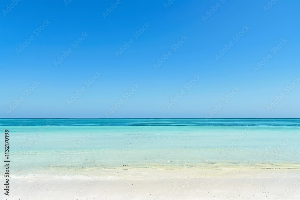 Obraz premium beach with sky and white sand