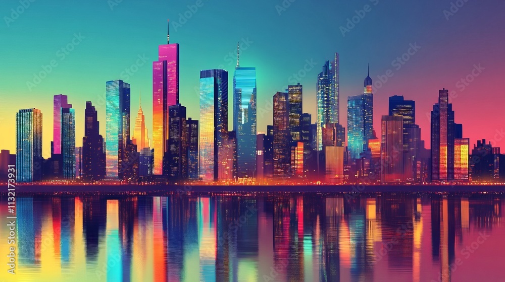 Obraz premium urban skyline
