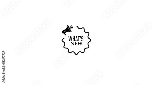 what's new sign on white background	