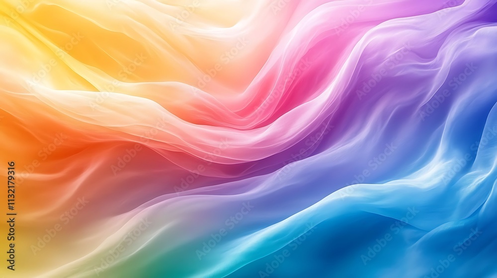 Fototapeta premium Colorful pastel rainbow softness a rainbow color abstract background