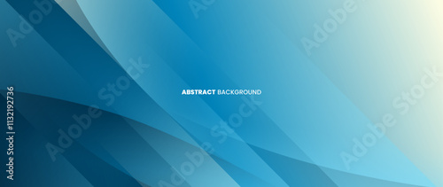 Modern blue abstract background. Minimalist gradation of blue. Web banner, wallpaper, banner, brochure. Geometric shape background.
