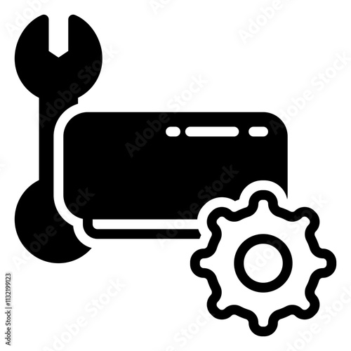 Repair icon, glyph icon style