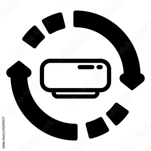 Service icon, glyph icon style
