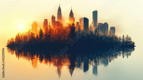 Sustainable Business Trading Carbon Credits Concept for Environmental Impact Reduction