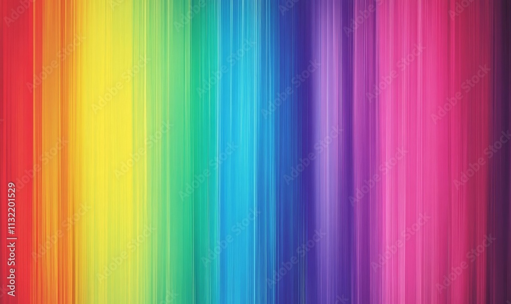 Vertical rainbow stripes, vibrant color spectrum.